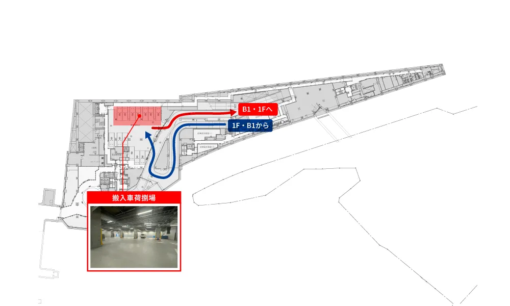 車両搬出入動線
