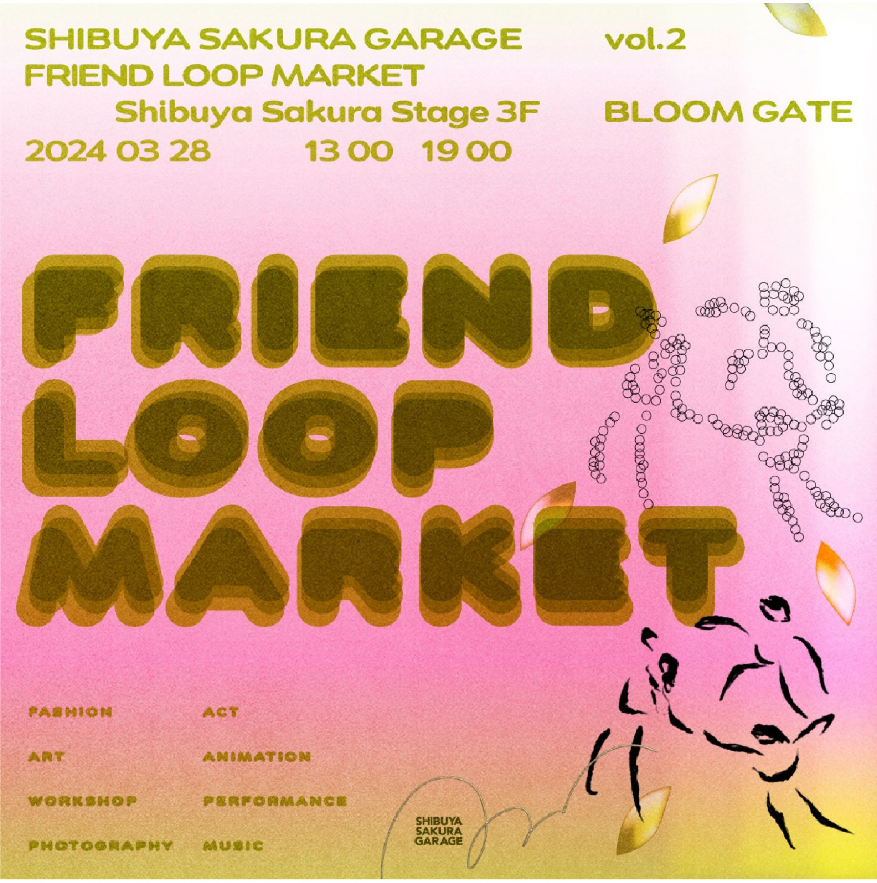 SHIBUYA SAKURA GARAGE vol.2 FRIEND LOOP MARKET