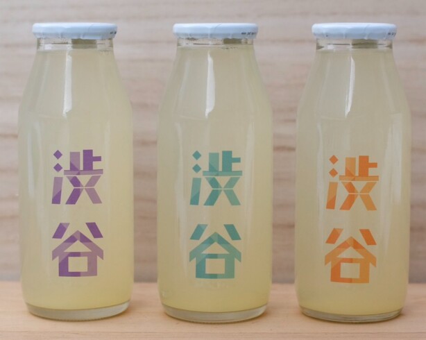 ２F チートトウキョウオリジナル「渋谷ブレンドりんごジュース」発売中！