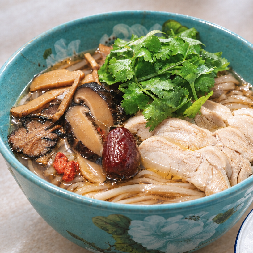 ★Stand Pho You 亜細亜料理店　4F FOOD MET★ 「７種の薬膳フォー」大山鶏の旨みと和漢薬膳がスープに溶け込む、滋味深い味わい。